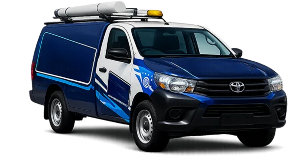 Service van parked on a Mosman street